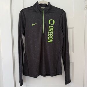 University of Oregon, Ducks, Nike Dri Fit 1/4 zip pullover, size M